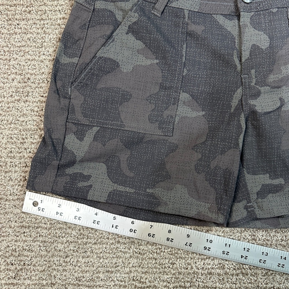 Prana Halle Zion Camo Hiking Shorts Gray Women Size 4 Stretch Outdoor Trail - Picture 7 of 9